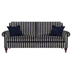 Duresta Kingsley 3 Seater Large Sofa Scirocco Stripe Midnight